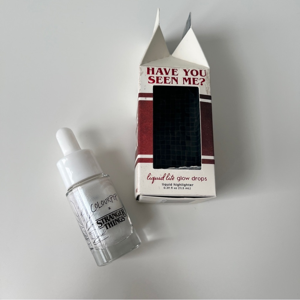 NEW Limited Edition ColourPop x Stranger Things Hawkins Milk Liquid Glow Drops
